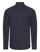 Regular Fit Oxford Cotton Shirt Tops Shirts Casual Navy Mango