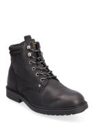 Jfwsolomon Leather Boot Sn Støvletter Med Snøring Black Jack & J S