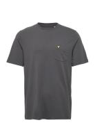 Relaxed Pocket T-Shirt Tops T-shirts Short-sleeved Grey Lyle & Scott