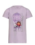 T-Shirt Ss Tops T-shirts Short-sleeved Purple Minymo