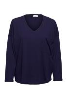 Long-Sleeved T-Shirt Tops T-shirts & Tops Long-sleeved Navy Replay