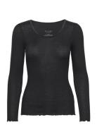 Cwamber T-Shirt Tops T-shirts & Tops Long-sleeved Black Claire Woman