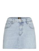 Mini Skirt Kort Skjørt Blue Lee Jeans
