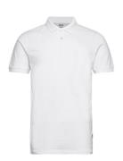Sdathen Ss Tops Polos Short-sleeved White Solid