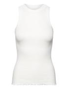 Organic Cotton Top Tops T-shirts & Tops Sleeveless White Rosemunde