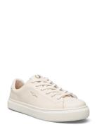 B71 Textured Leather/Nubuck Lave Sneakers Cream Fred Perry