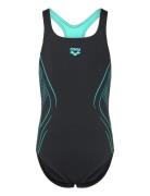 G Reflecting Swimsuit Swim Pro Back Badedrakt Badetøy Black Arena