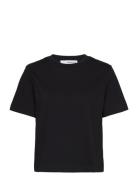 Slfessential Ss Boxy Tee Noos Tops T-shirts & Tops Short-sleeved Black...