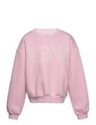 Sweatshirt Love Tops Sweat-shirts & Hoodies Sweat-shirts Pink Lindex