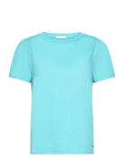 T-Shirt With Pleats Tops T-shirts & Tops Short-sleeved Blue Coster Cop...