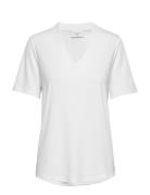 Fqyr-Ss-Bl Tops Blouses Short-sleeved White FREE/QUENT