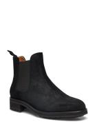 Bryson Waxed Suede Chelsea Boot Støvletter Chelsea Boot Black Polo Ral...