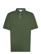 Reg Contrast Pique Ss Polo Tops Polos Short-sleeved Green GANT