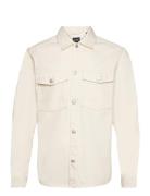 Onstron Ovr Twill Ls Shirt Tops Overshirts White ONLY & SONS