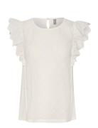 Cualice Top Tops Blouses Short-sleeved White Culture