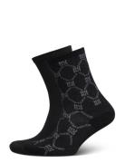 2Prs Chain Mngr Cc W Lingerie Socks Regular Socks Black HUGO