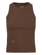 Peace Singlet Tops T-shirts & Tops Sleeveless Brown A Part Of The Art
