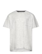 Essential Cotton-Blend T-Shirt Tops T-shirts Short-sleeved Grey Mango