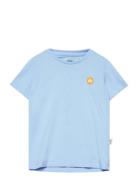 Timmi Recycled Tops T-shirts Short-sleeved Blue Kronstadt