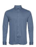 Marco Crunch Jersey Shirt Tops Shirts Casual Blue Mos Mosh Gallery