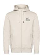 Sweatshirts Tops Sweat-shirts & Hoodies Hoodies Cream EA7