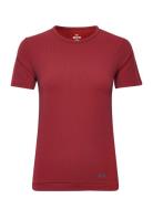Ua Rush Seamless Ss Sport T-shirts & Tops Short-sleeved Red Under Armo...