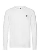 Mel Long Sleeve Gots Tops T-shirts Long-sleeved White Double A By Wood...