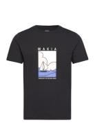 Sailaway T-Shirt Tops T-shirts Short-sleeved Black Makia