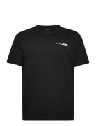 Printed T-Shirt Tops T-shirts Short-sleeved Black Tom Tailor