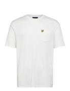 Textured Stripe T-Shirt Tops T-shirts Short-sleeved White Lyle & Scott