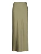 Viellette Hw Midi Skirt - Noos Langt Skjørt Khaki Green Vila