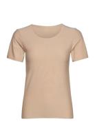 Jbs Of Dk T-Shirt Rec Polyeste Tops T-shirts & Tops Short-sleeved Beig...