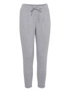 Ihkate Pa Cropped Bottoms Trousers Straight Leg Grey ICHI