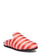 Hums Striped Canvas Slipper Slippers Tøfler Red Hums