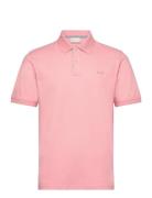 Reg Contrast Pique Ss Polo Tops Polos Short-sleeved Pink GANT