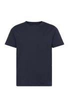 Pima Cotton Tee Tops T-shirts Short-sleeved Navy Hackett London