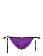 Recycled Graphic Swimwear Bikinis Bikini Bottoms Side-tie Bikinis Purp...