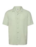 Sdfaye Tops Shirts Short-sleeved Green Solid