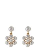Ocean Bloom Earrings Length 15 Mm Øredobber Smykker Gold Pernille Cory...