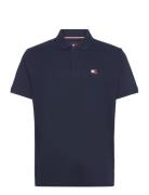 Tjm Reg Badge Polo Tops Polos Short-sleeved Navy Tommy Jeans