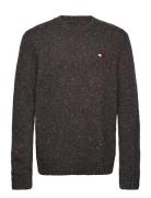 Tjm Reg Multi Neps Sweater Tops Knitwear Round Necks Black Tommy Jeans