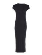 Modal Detail Dress Maxikjole Festkjole Black Calvin Klein Jeans