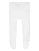 Baby Rib Tights W. Feet Bottoms Trousers White Copenhagen Colors