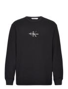 City Grid Ls Tee Tops T-shirts Long-sleeved Black Calvin Klein Jeans