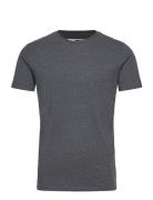 Sdrock Ss Tops T-shirts Short-sleeved Grey Solid