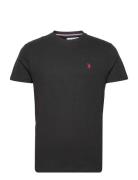 Uspa T-Shirt Arjun Men Tops T-shirts Short-sleeved Black U.S. Polo Ass...