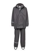 Basic Rainwear Suit -Solid Outerwear Rainwear Rainwear Sets Grey CeLaV...