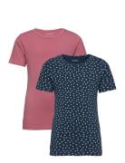 Basic 33 -T-Shirt Ss Tops T-shirts Short-sleeved Navy Minymo