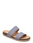 Biabetricia Twin Strap Flate Sandaler Blue Bianco