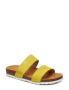 Biabetricia Twin Strap Flate Sandaler Yellow Bianco